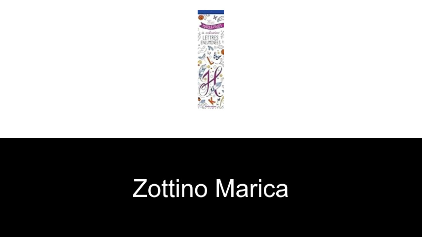 livres de Zottino Marica